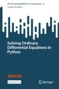 Solving Ordinary Differential Equations in Python